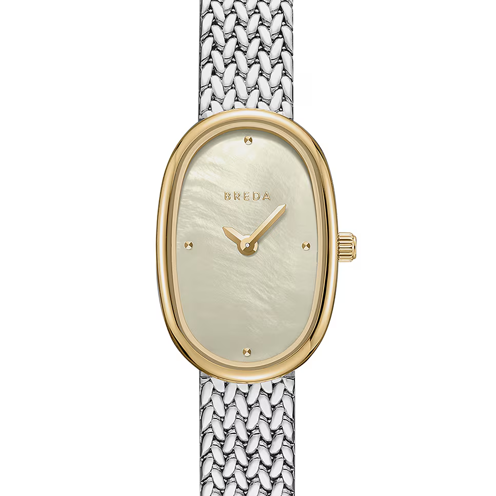 BREDA 'Jane Mini Tethered' Stainless Steel and Metal Bracelet Watch