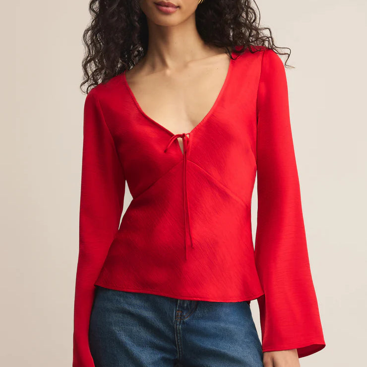 Illara Tie Front Blouse