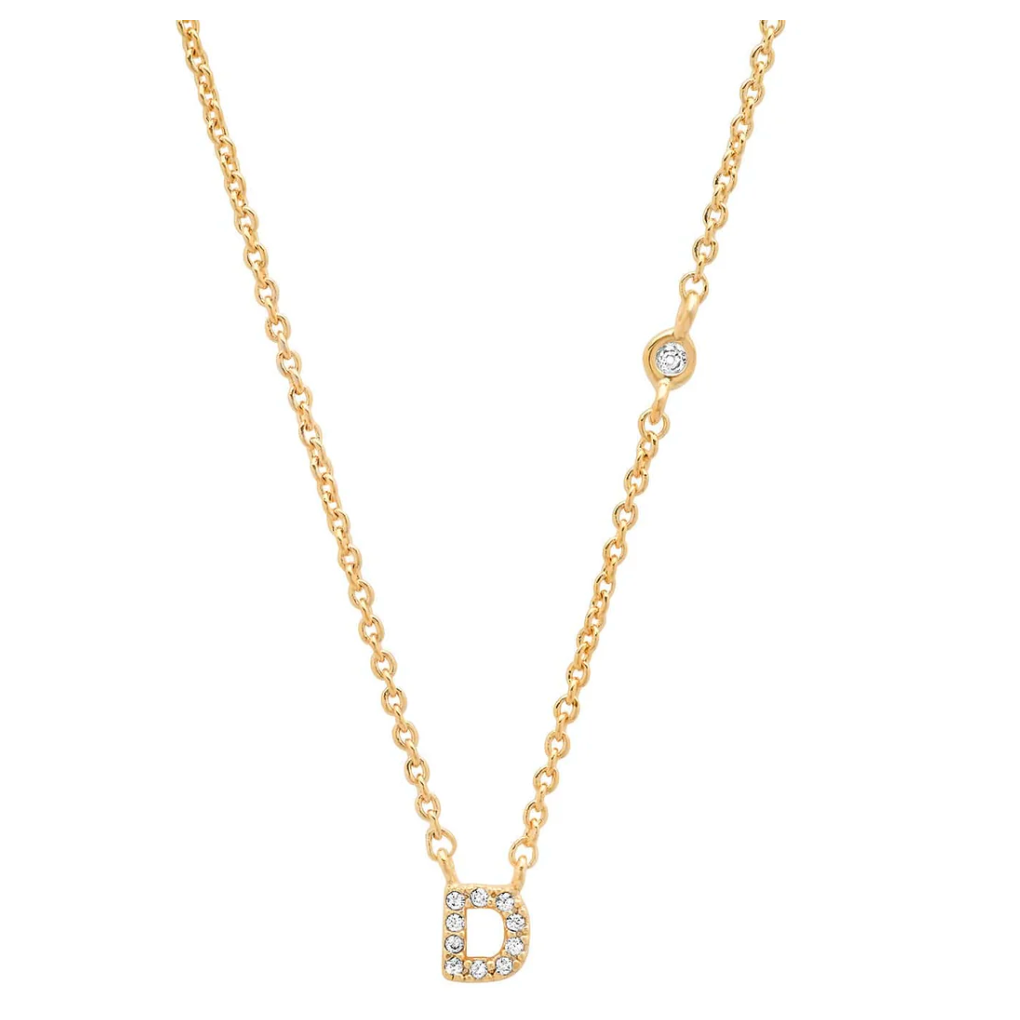 CZ Initial Necklace