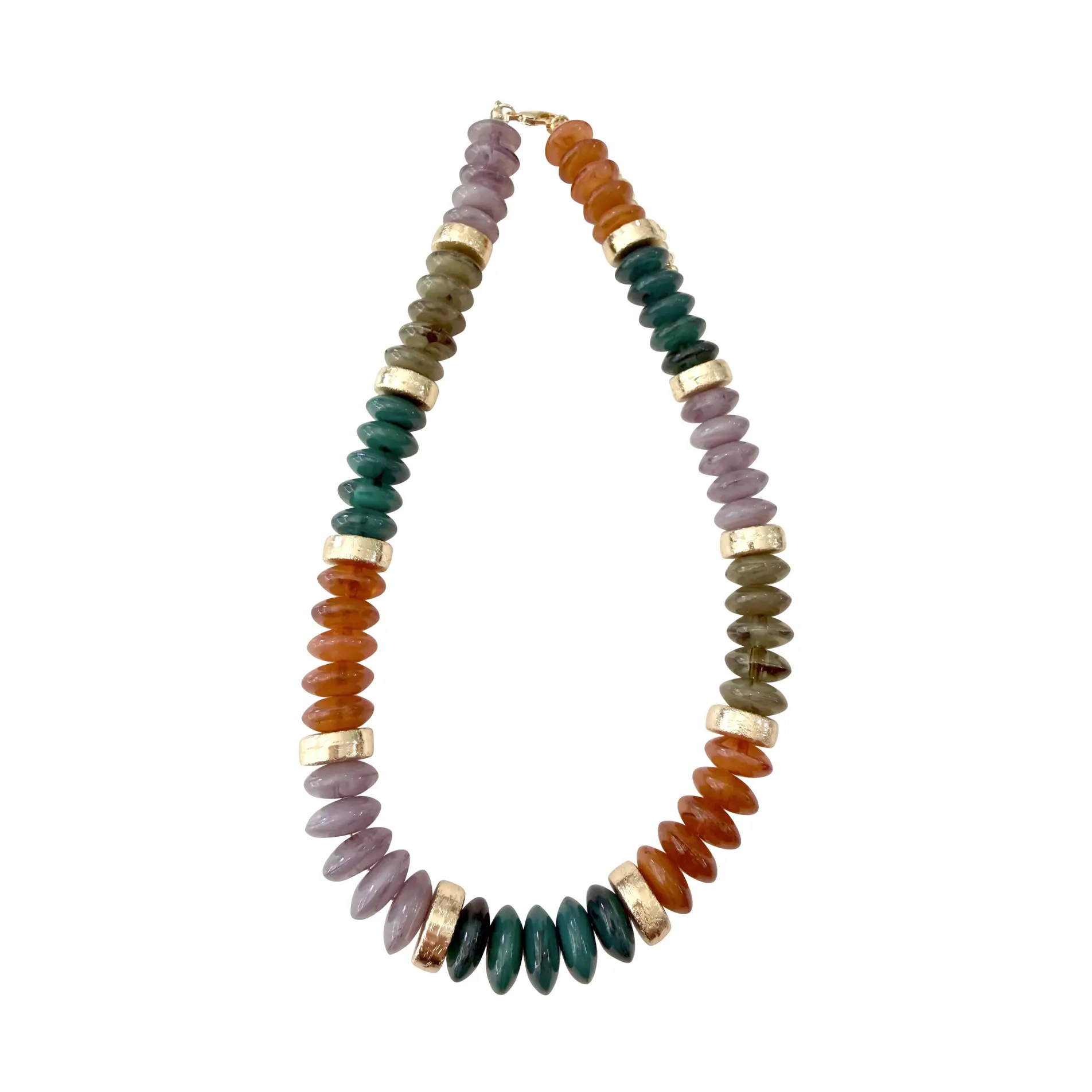 Calloway Beaded Disc Necklace
