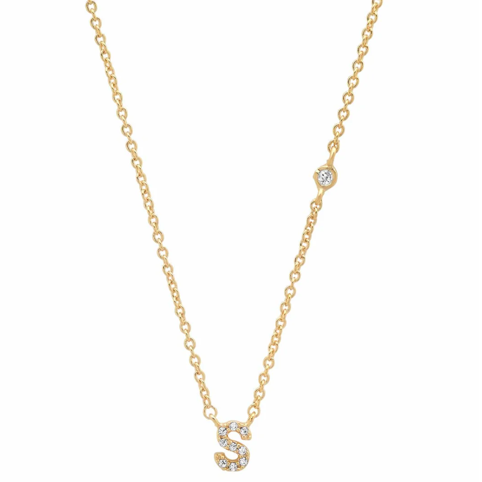 CZ Initial Necklace