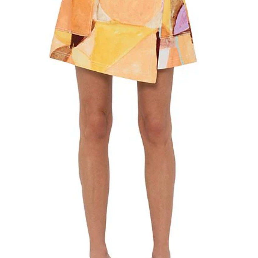 Printed Wrap Skort