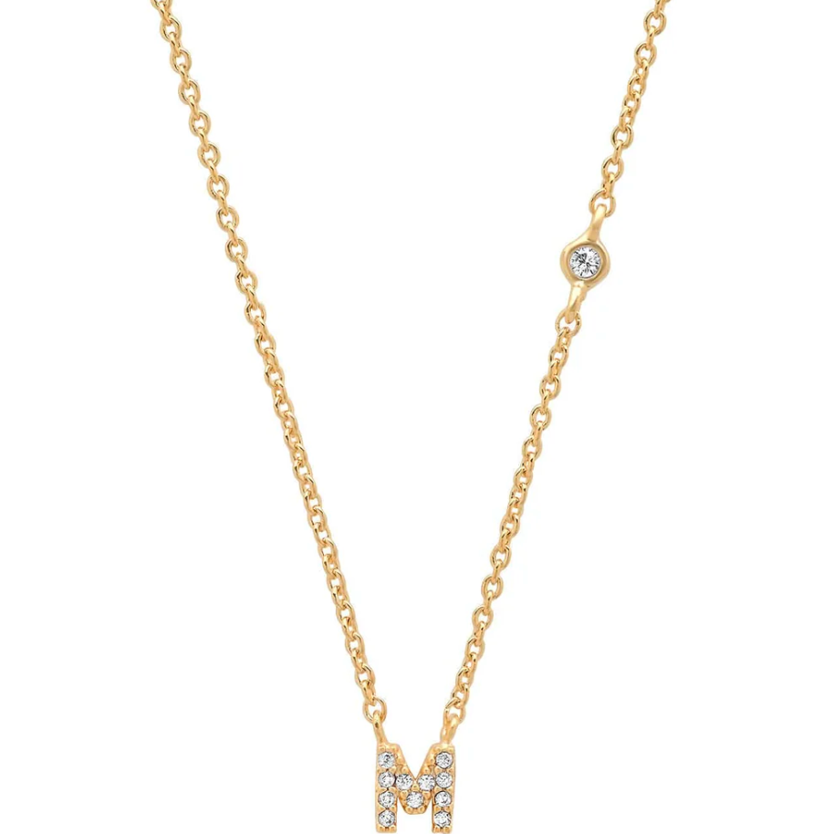CZ Initial Necklace