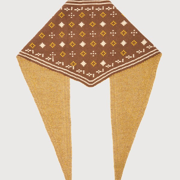 Foulard Knit Triangle Scarf