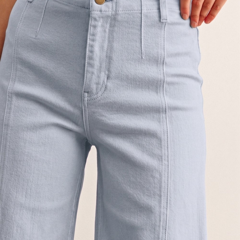 Washed Color Stretch Pants