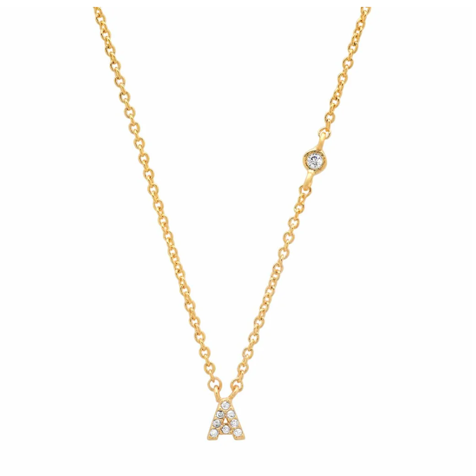 CZ Initial Necklace