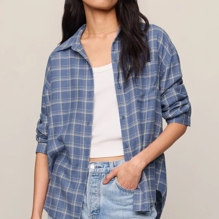 River Plaid Button Up