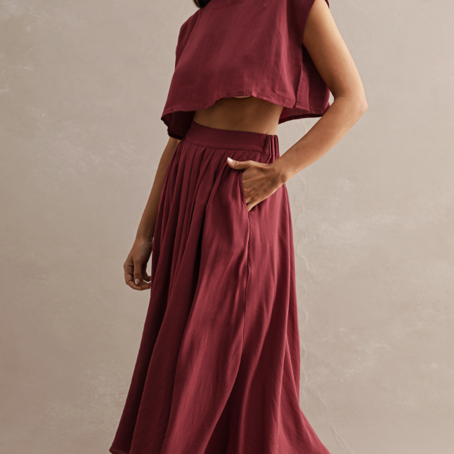 Denver Crop Top and Midi Skirt