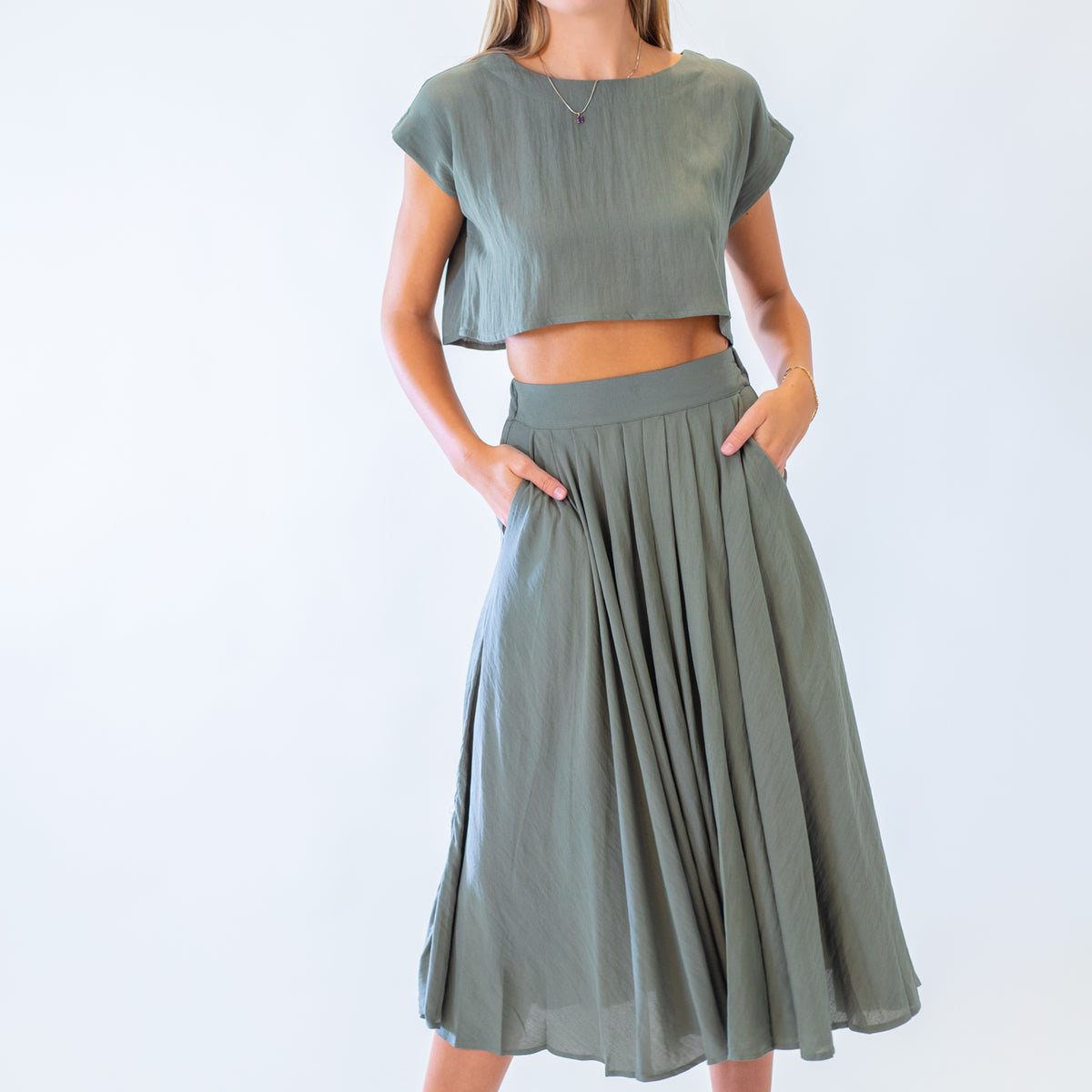 Denver Crop Top and Midi Skirt