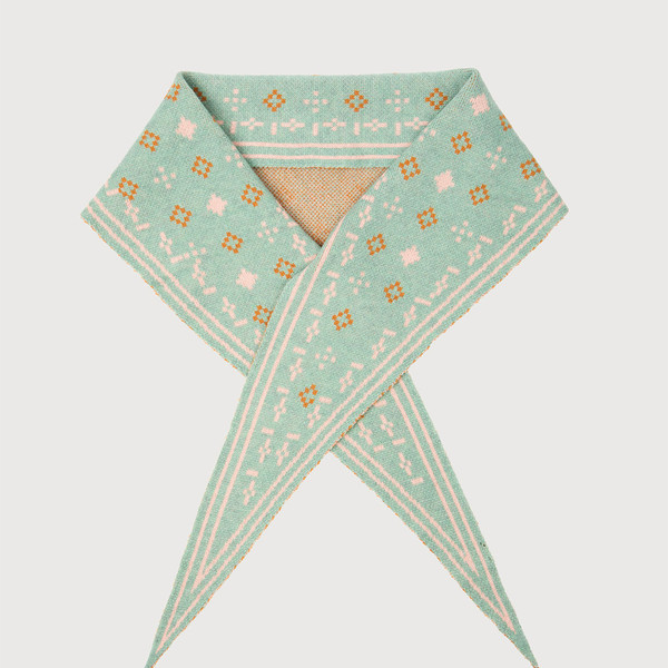 Foulard Knit Triangle Scarf