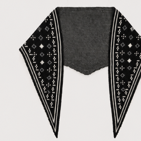 Foulard Knit Triangle Scarf