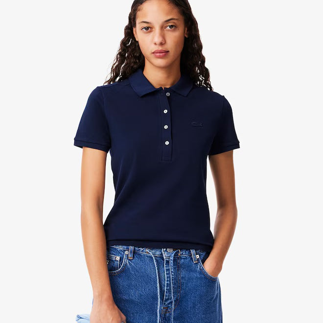 Slim Fit Stretch Mini Piqué Polo