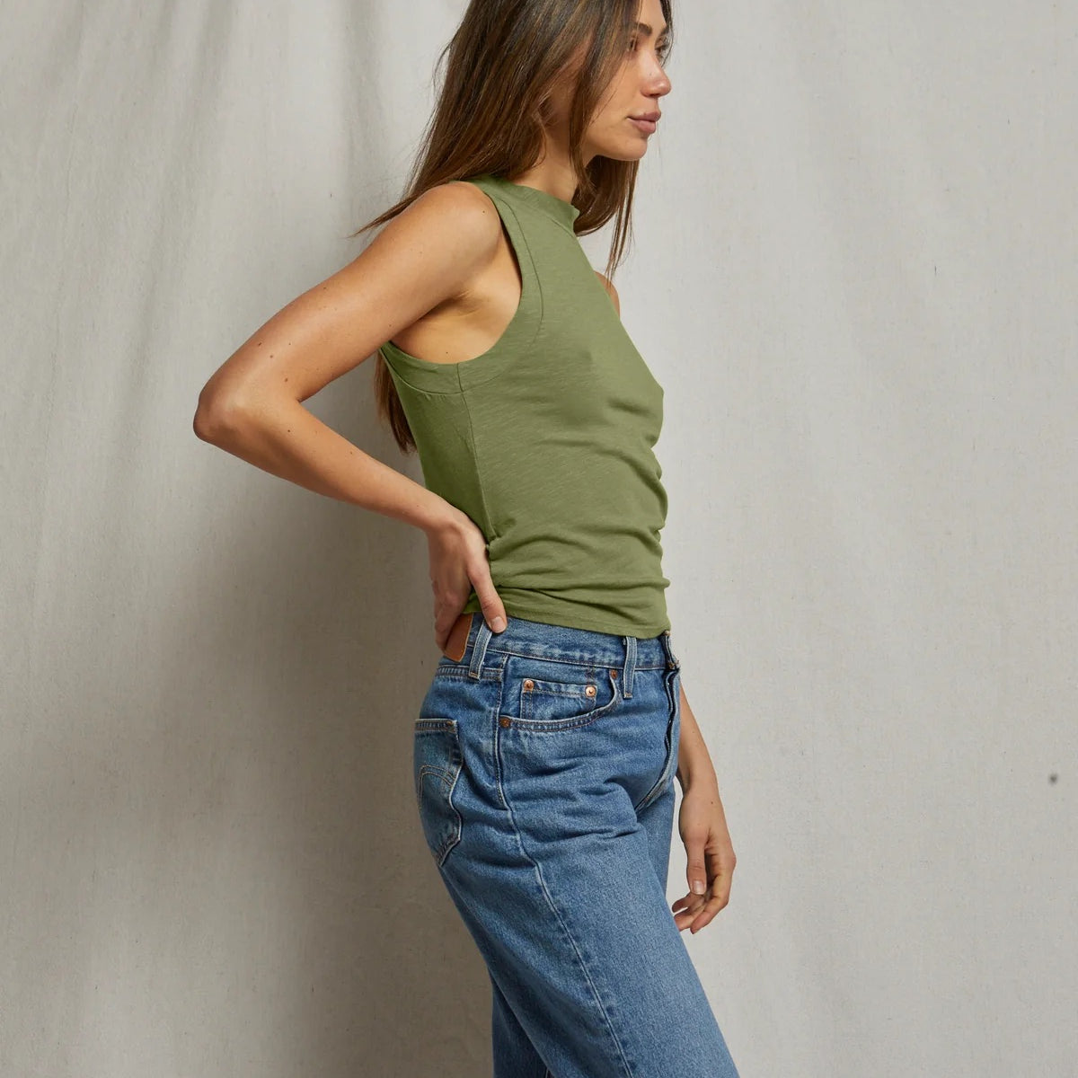 Phoebe Slub Jersey Tank