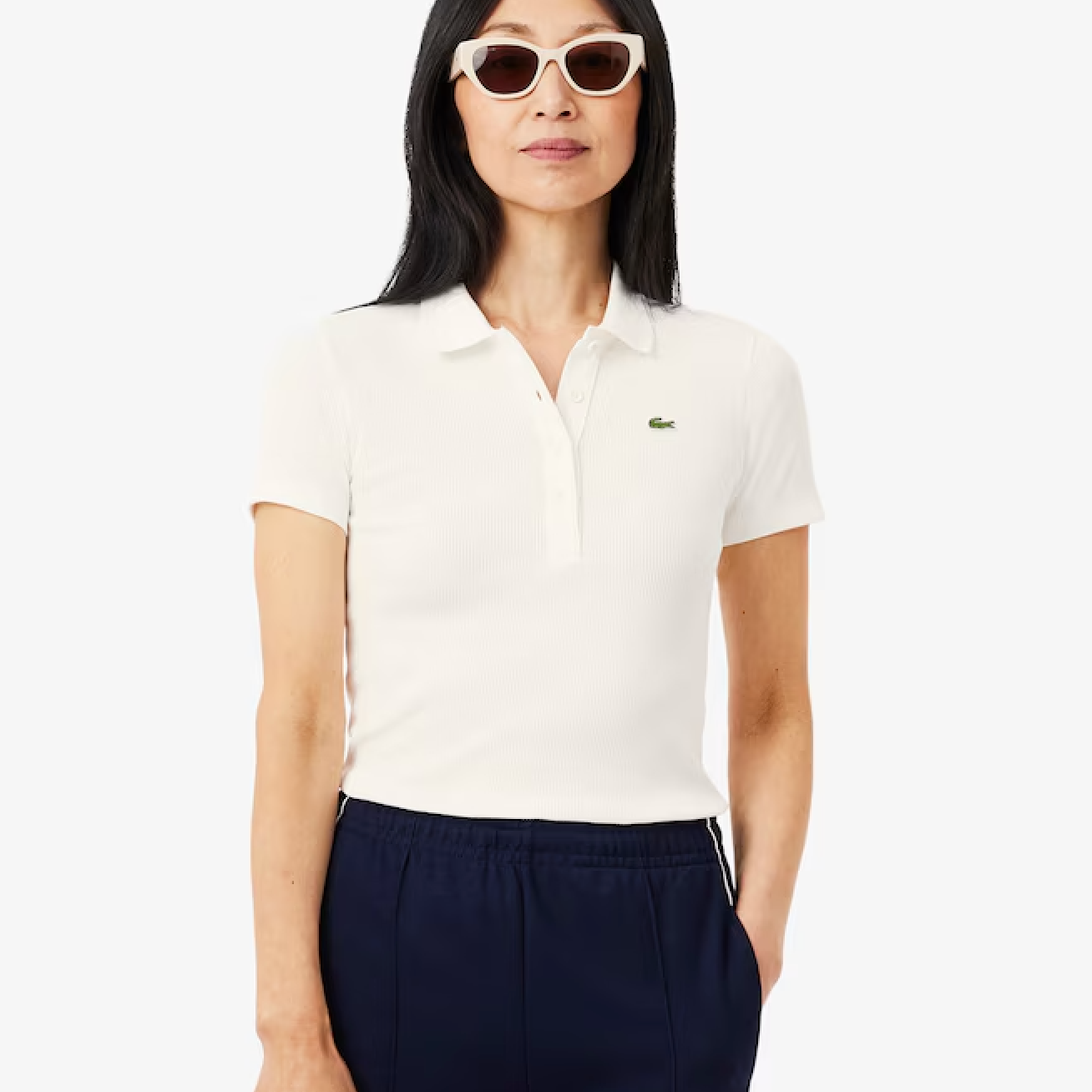 Slim Fit Ribbed Polo