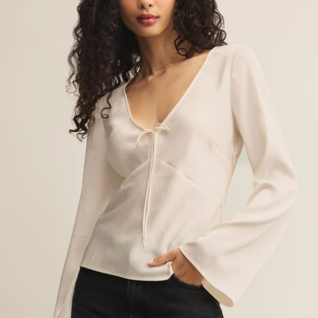 Illara Tie Front Blouse