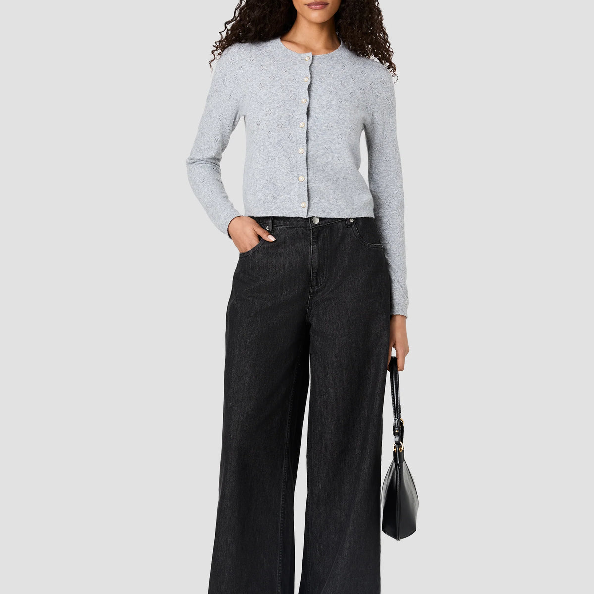 Dakota Knit Pointelle Slim Cardigan