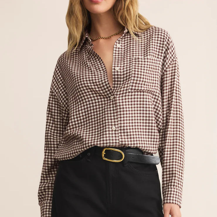River Plaid Button Up