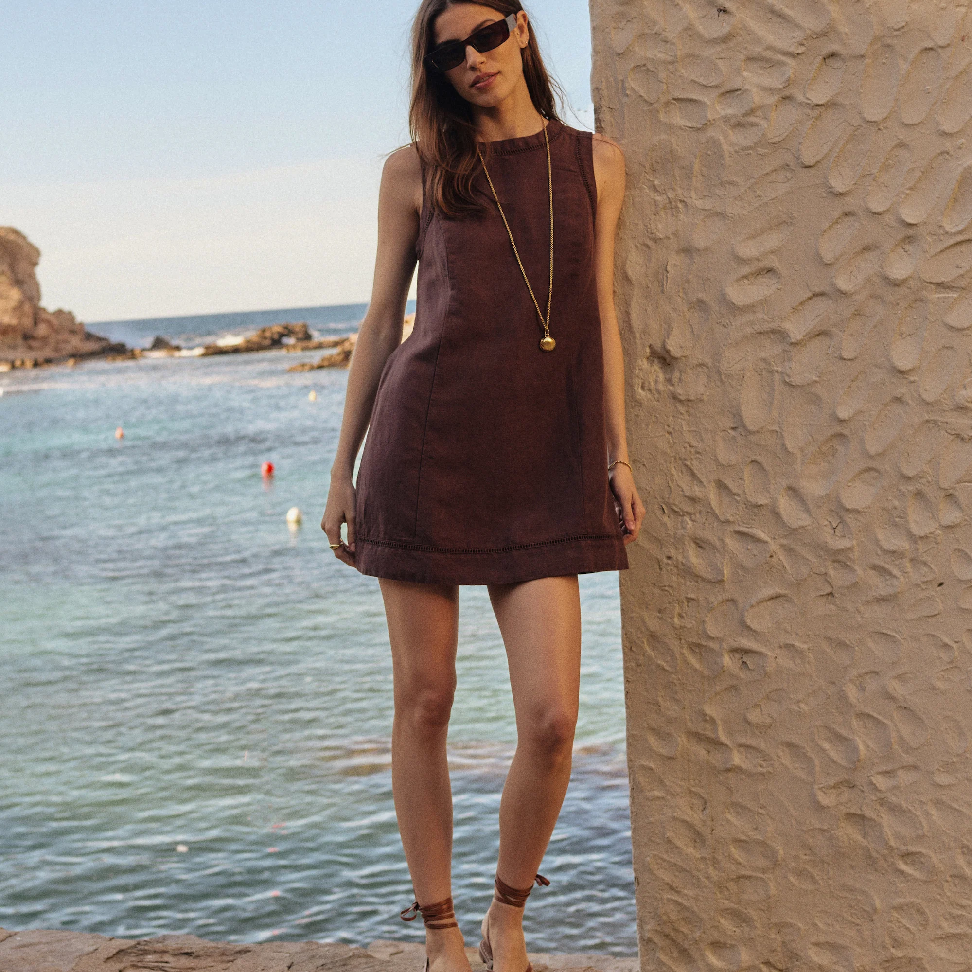 Cora Linen Mini Dress