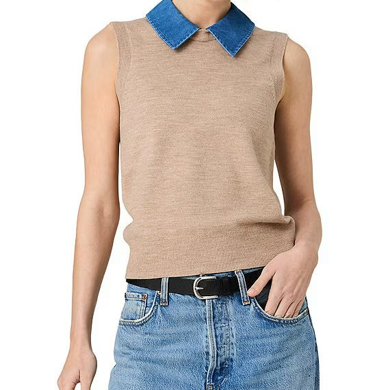 Babysoft Collared Knit Vest