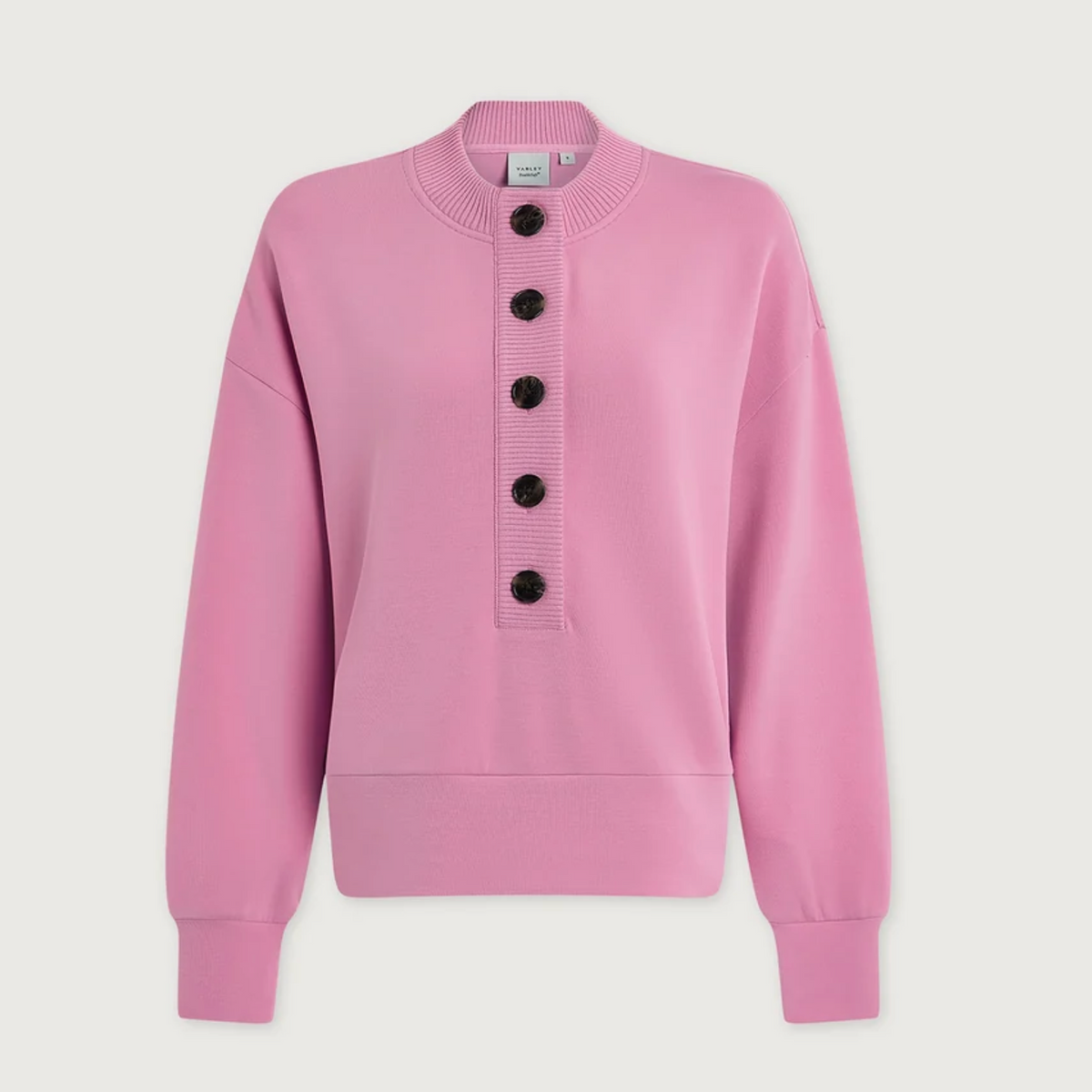 Reena Button Front Sweat