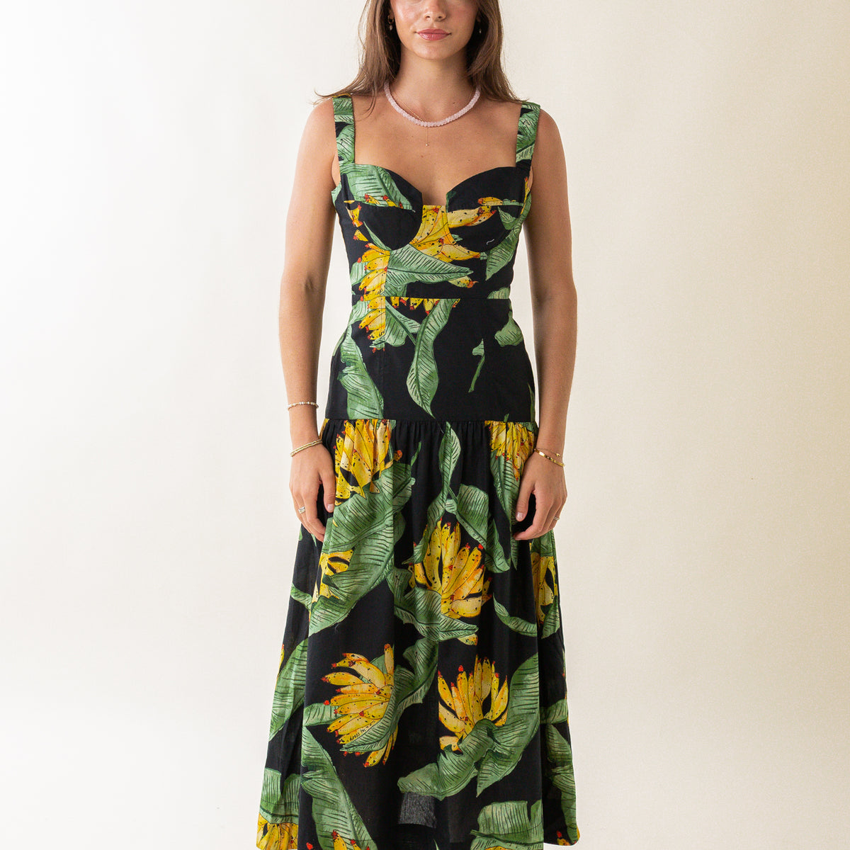 Paradise Print Midi Dress – II Brunettes