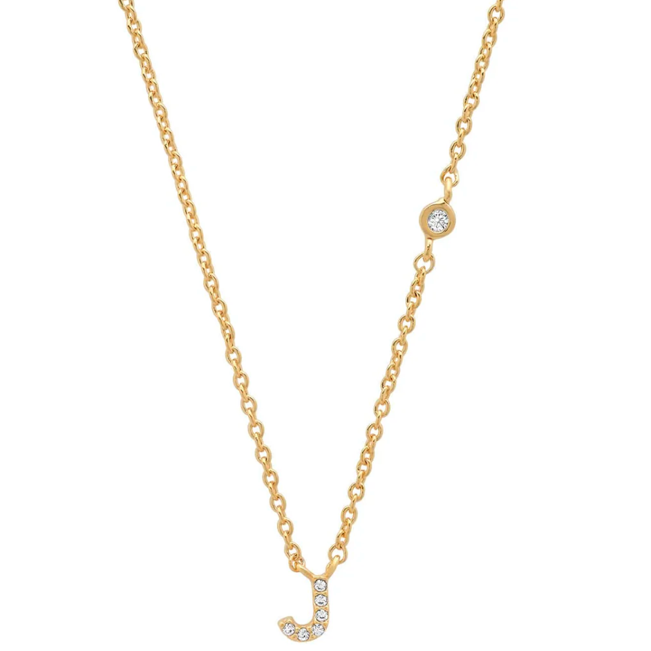CZ Initial Necklace