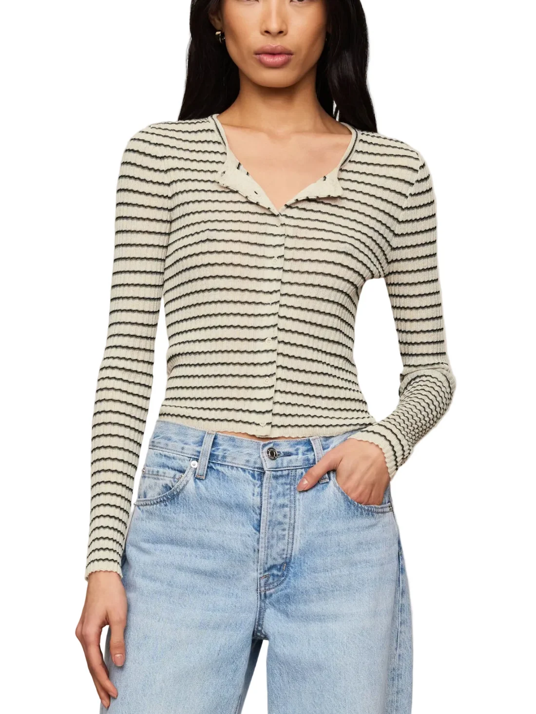 Rosanna Stripe Sweater Top