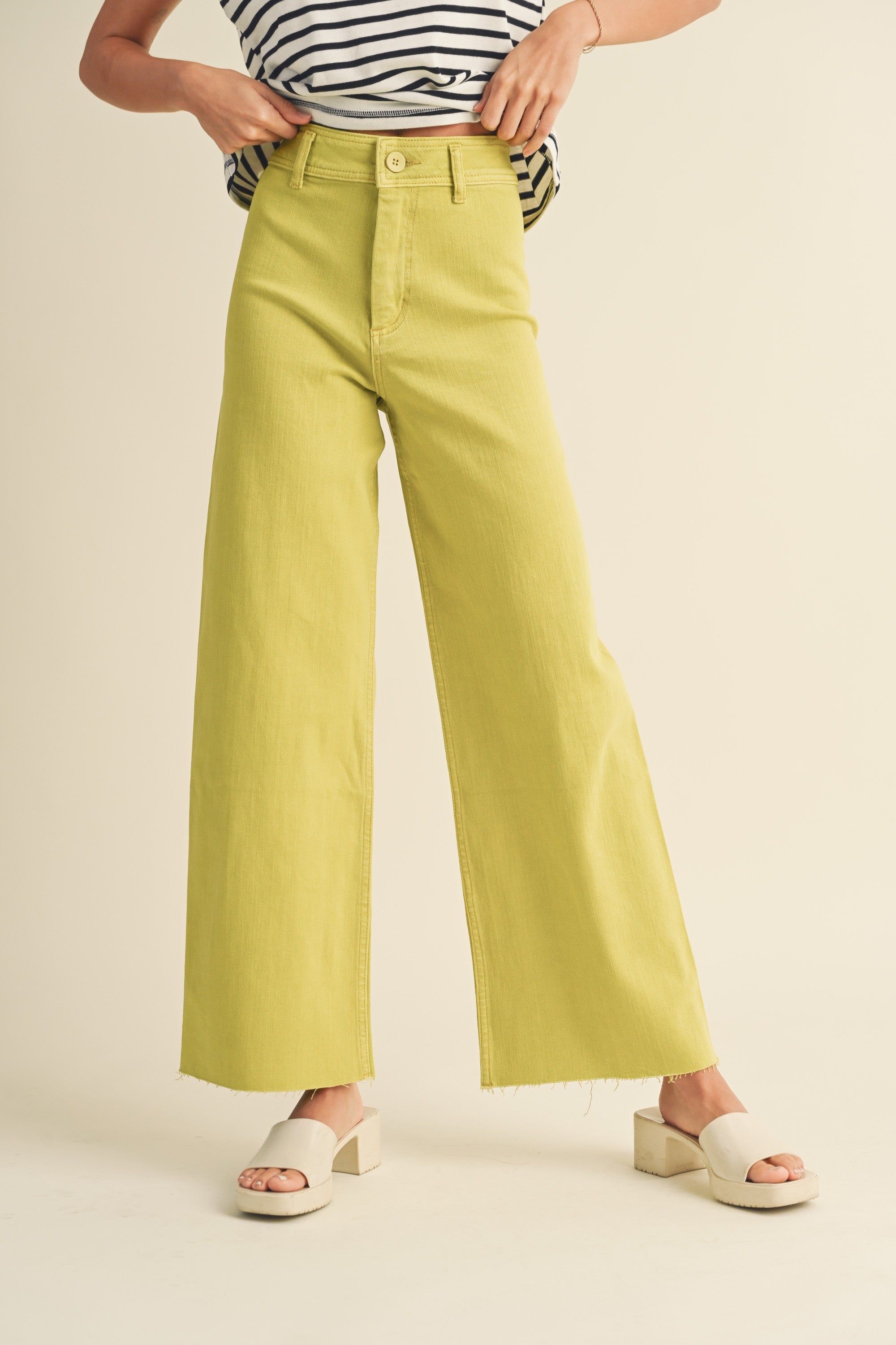Mae Wide Leg Denim Pants