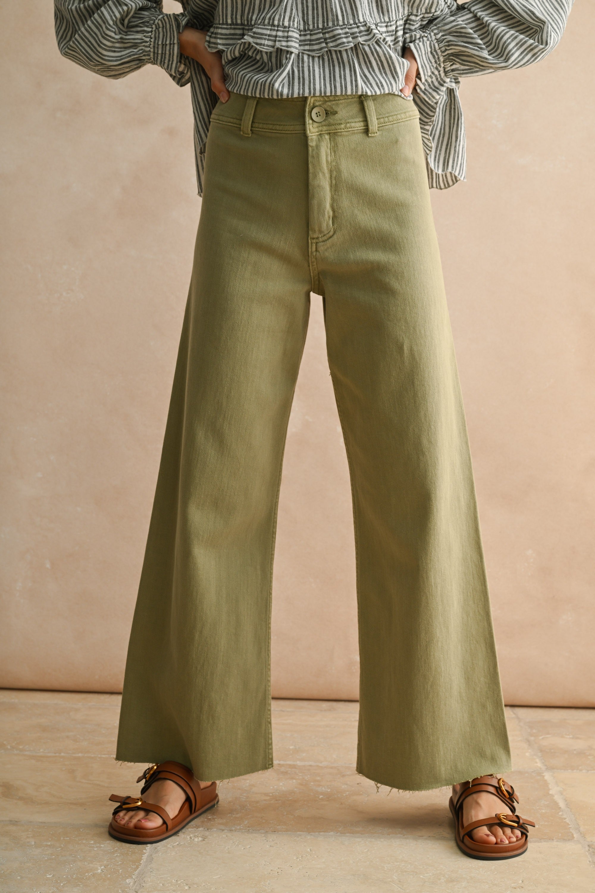 Mae Wide Leg Denim Pants