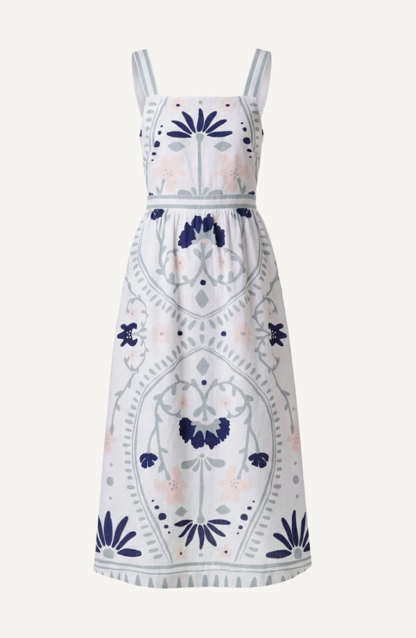 Carmen Midi Dress in Liliana Surf Print