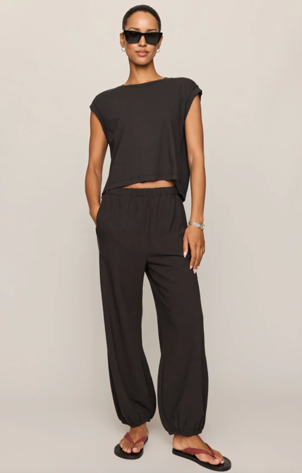 Deena Balloon Knit Jogger