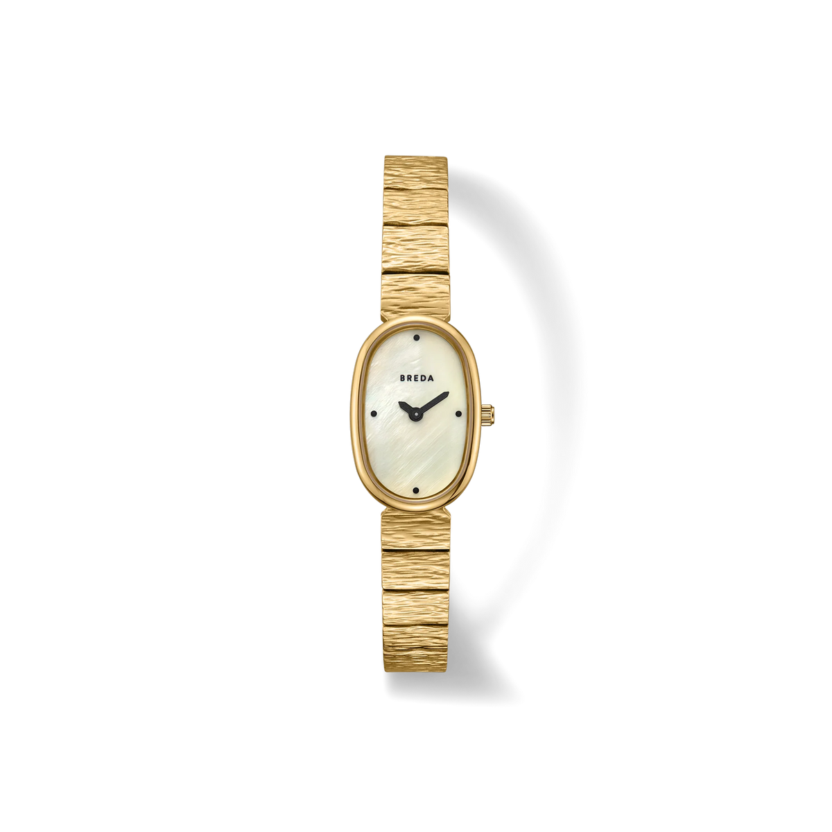 BREDA 'Jane Revival' Gold and Ivory Metal Bracelet Watch, 23MM