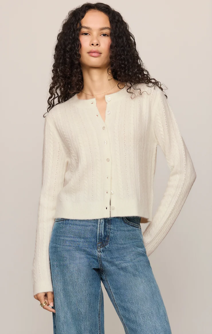 Medina Pointelle Cardigan
