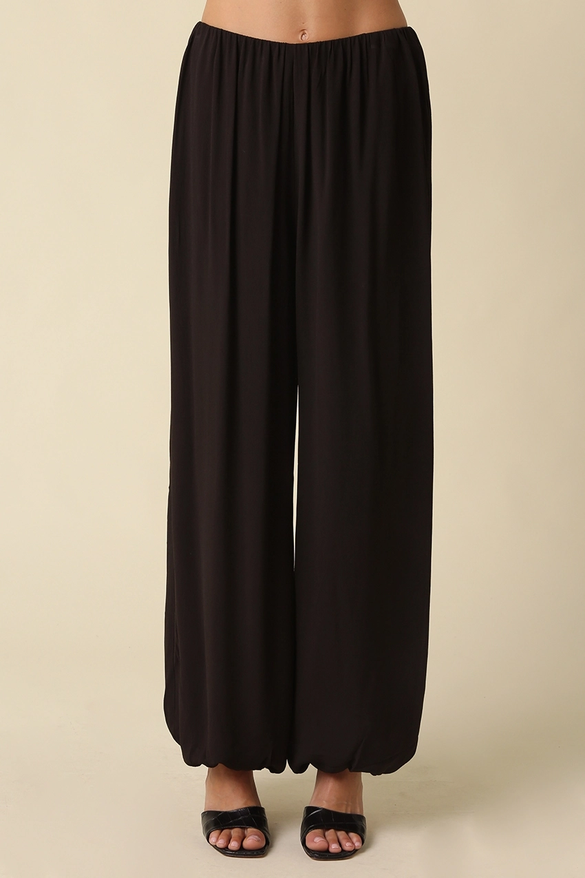 Daisy Wide Leg Bubble Hem Pants
