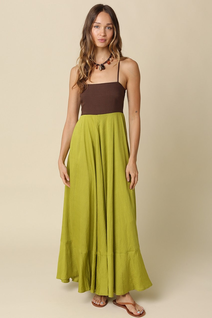 Hailey Colorblock Maxi Dress
