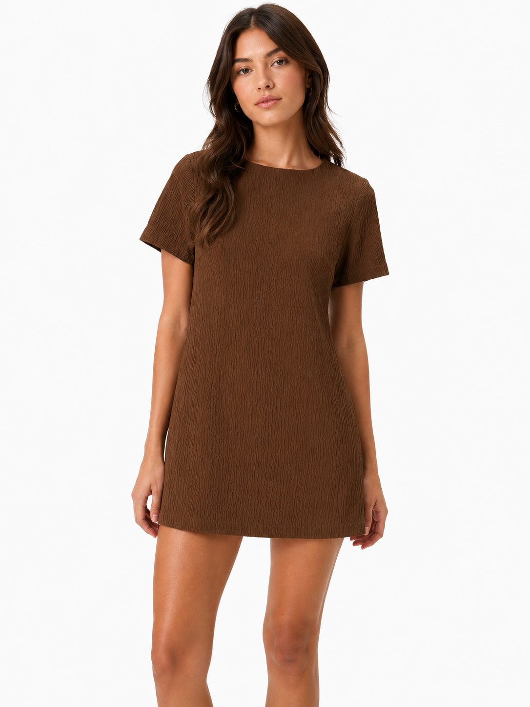 Katia Textured Shift Mini Dress