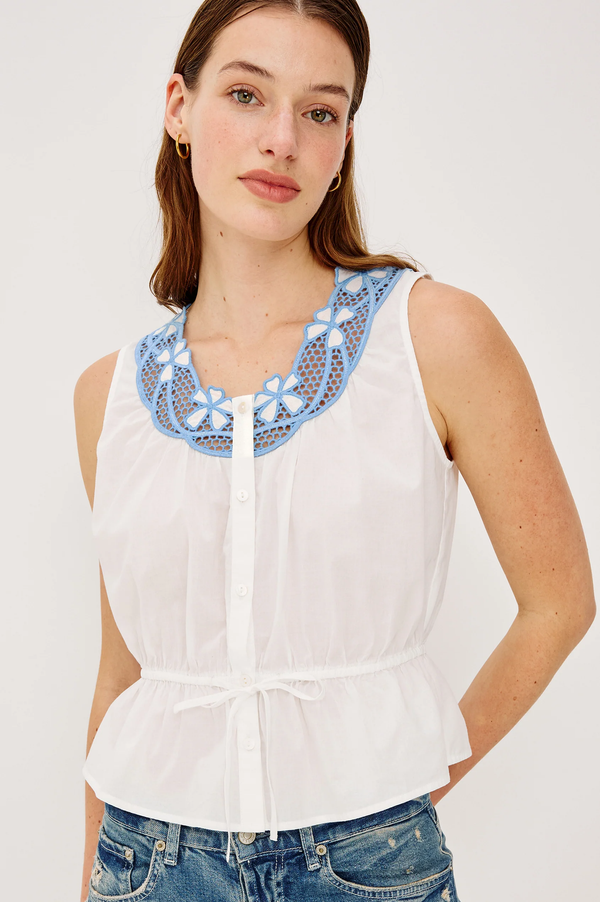 Leilani Blouse in White