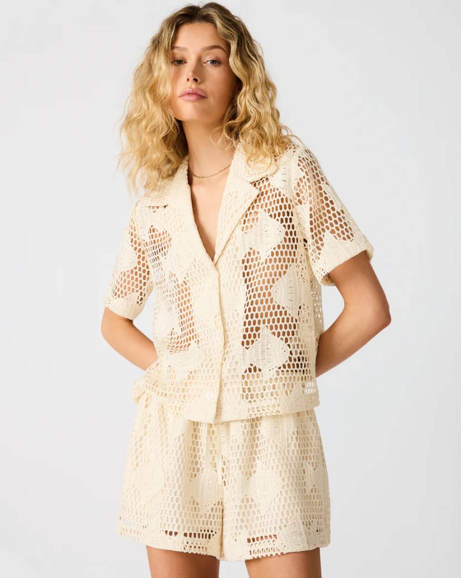 Sandra Top in Fish Lace