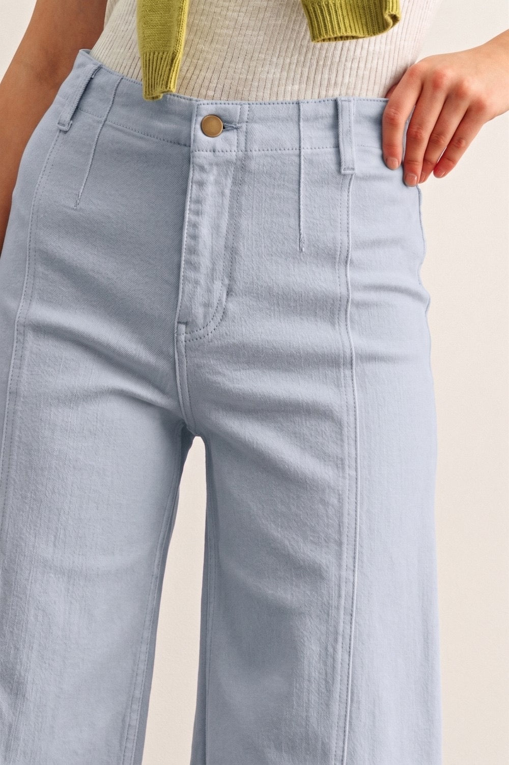 Washed Color Stretch Pants