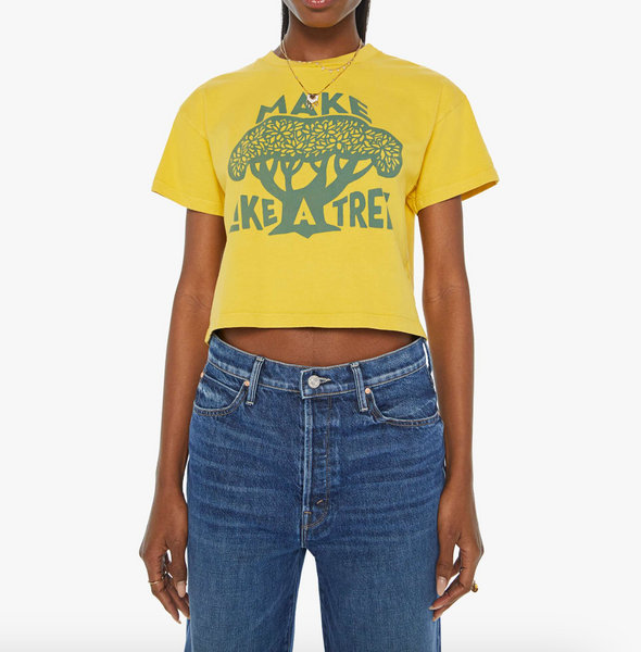 The Grab Bag Crop Tee in Make Like a Tree – II Brunettes