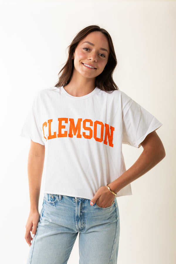 Clemson Cropped Tee