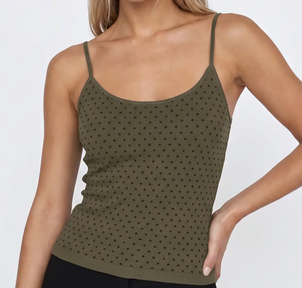 Polka Dot Strap Cami