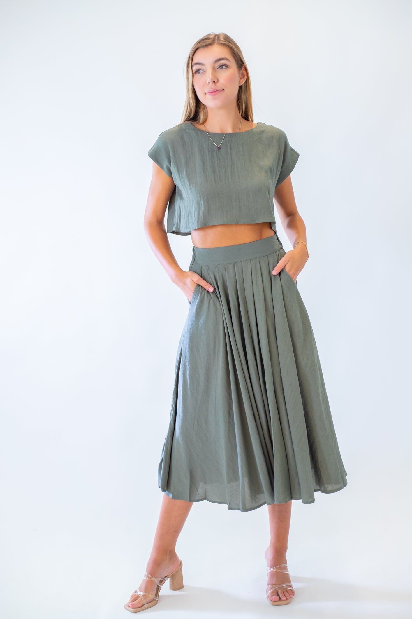 Denver Crop Top and Midi Skirt