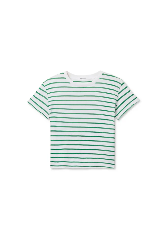 Everett Jersey Stripe Crewneck Tee