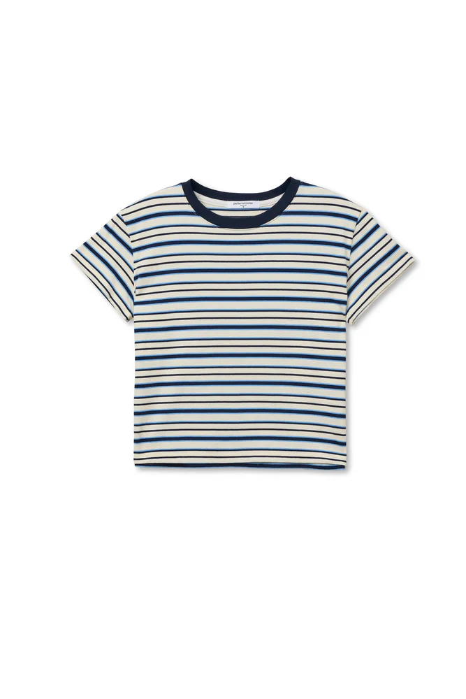 Dawn Stripe Supima Cotton Tee