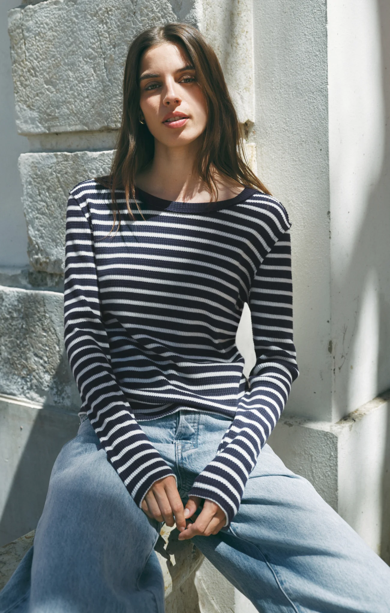 ARLET STRIPE THERMAL TOP