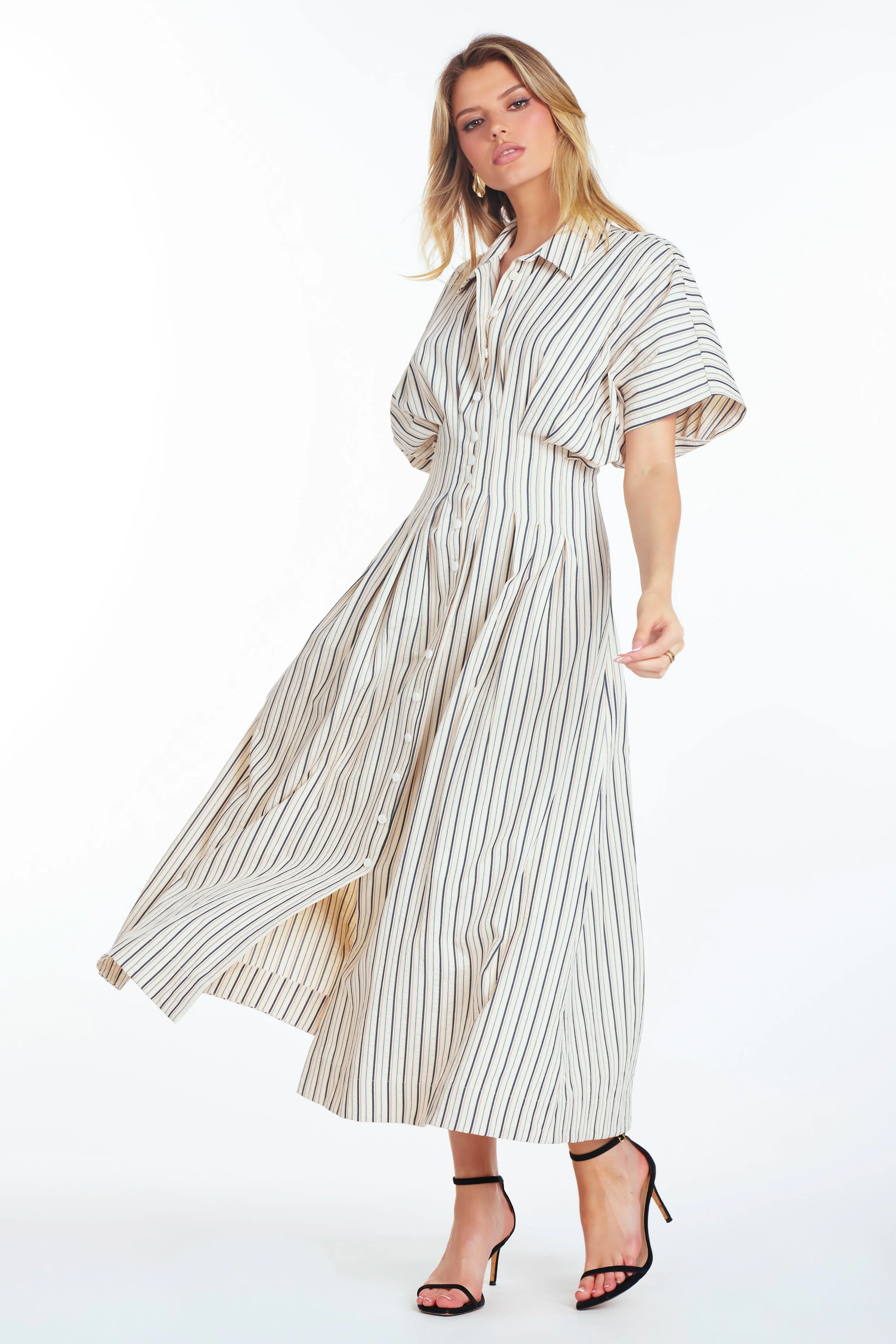 Maude Waist Detail Shirtdress