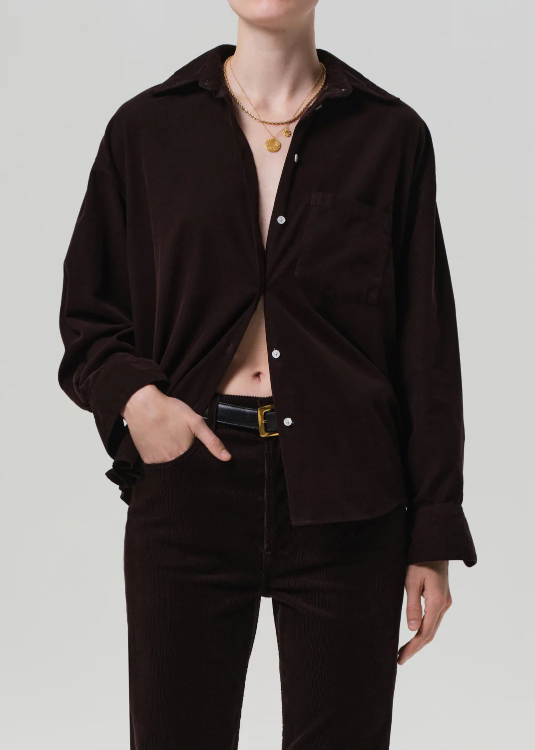 Kayla Shirt in Corduroy