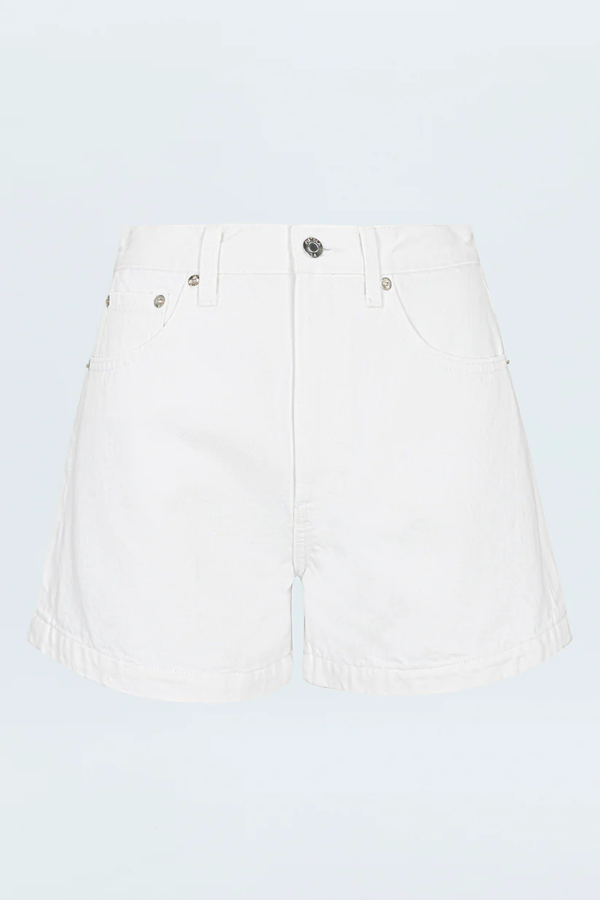 Saige Short in Polished White