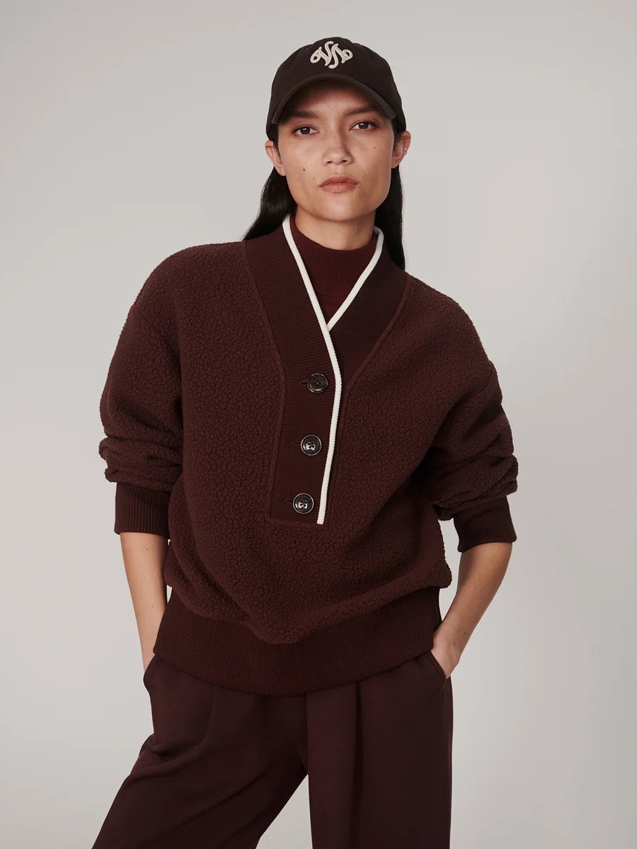 Brenna Button Neck Fleece